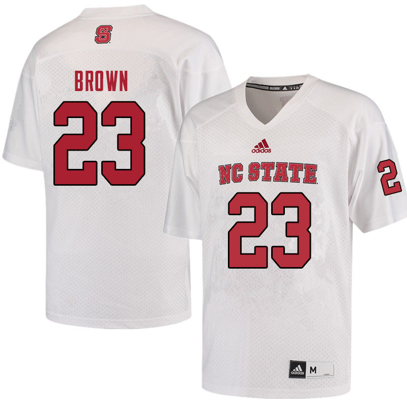 Men #23 Ted Brown NC State Wolfpack College Football Jerseys Sale-Red - Click Image to Close